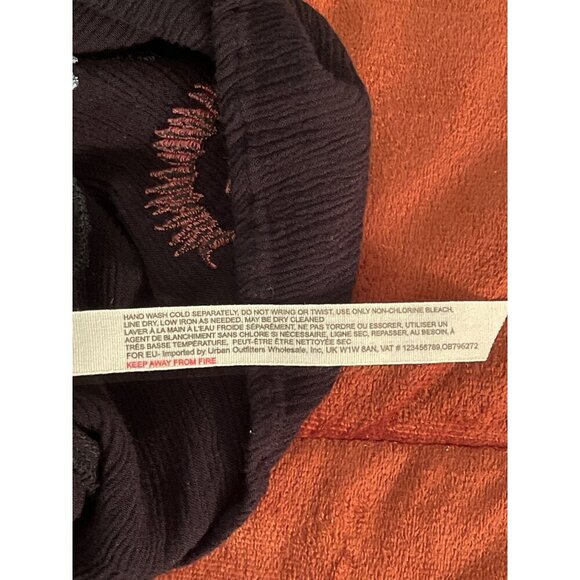 Intimately, free people, halter dress , tassels Boho Black Embroidered Lady Sz S - Picture 16 of 16